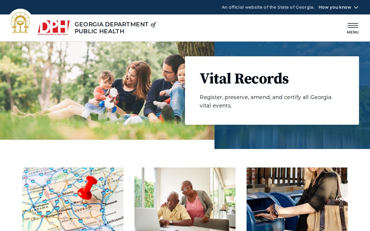 Brookhaven public records access through Georgia vital record applications